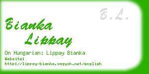 bianka lippay business card